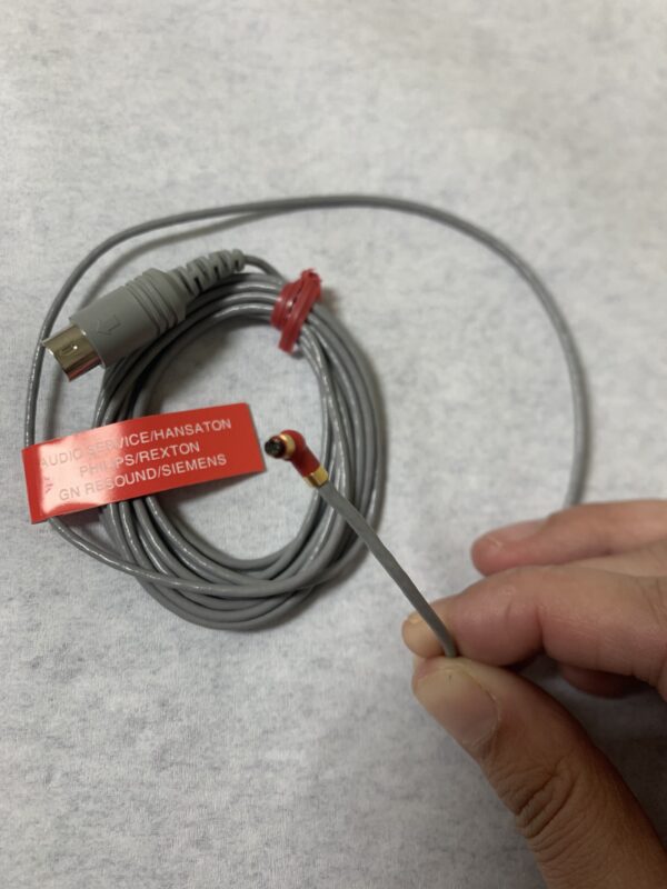 Cable adaptador Beltone, Rexton, Siemens rojo - Imagen 4